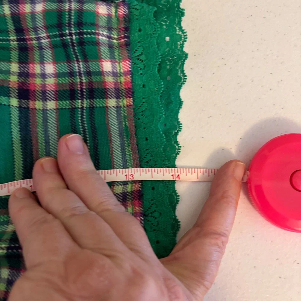 Y2K Justice Green Plaid‎ Pleated Mini Skorts Kilt Style Buckle Girls Size 12